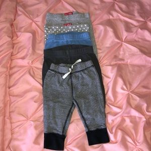 6 mos Baby boy soft pants bundle. Various brands